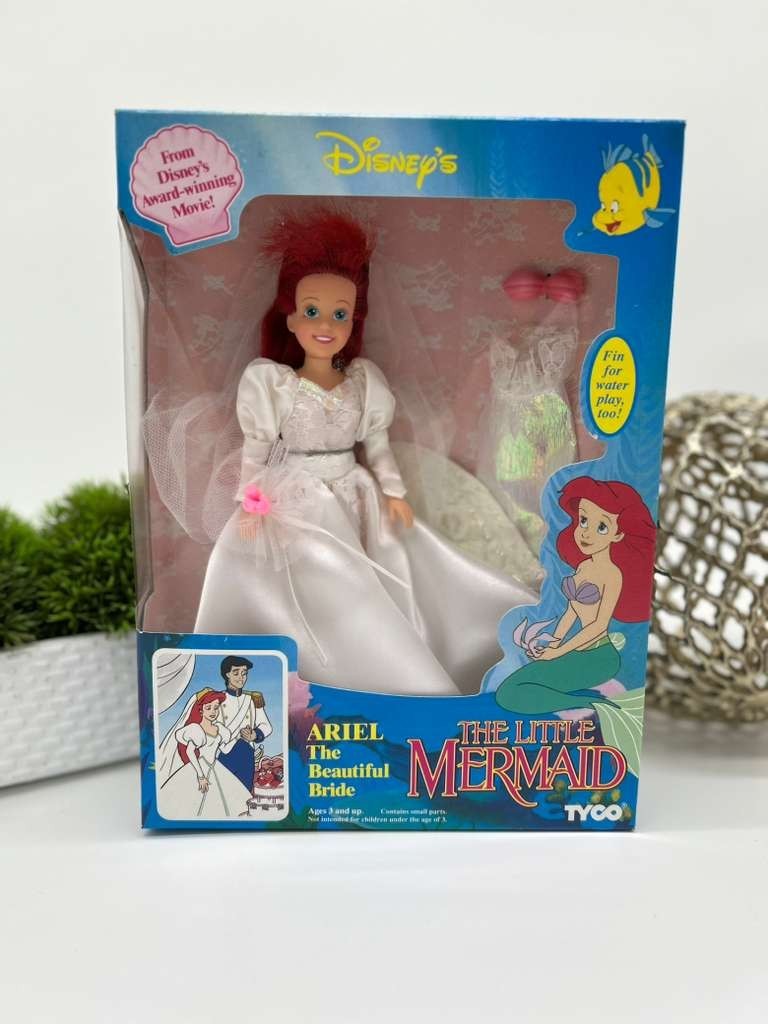 Tyco Little Mermaid Ariel The Beautiful Bride Doll 1991 Sealed