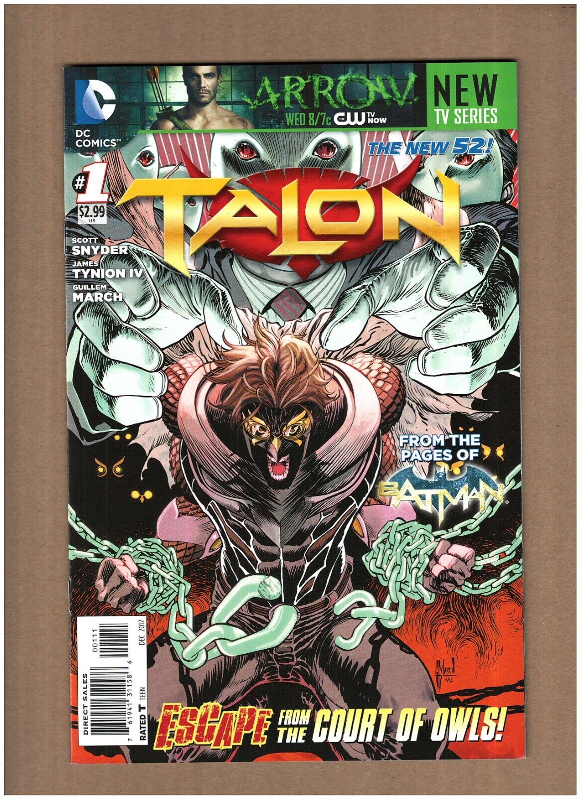 Talon #1 DC Comics New 52 2012 Scott Snyder Batman NM- 9.2