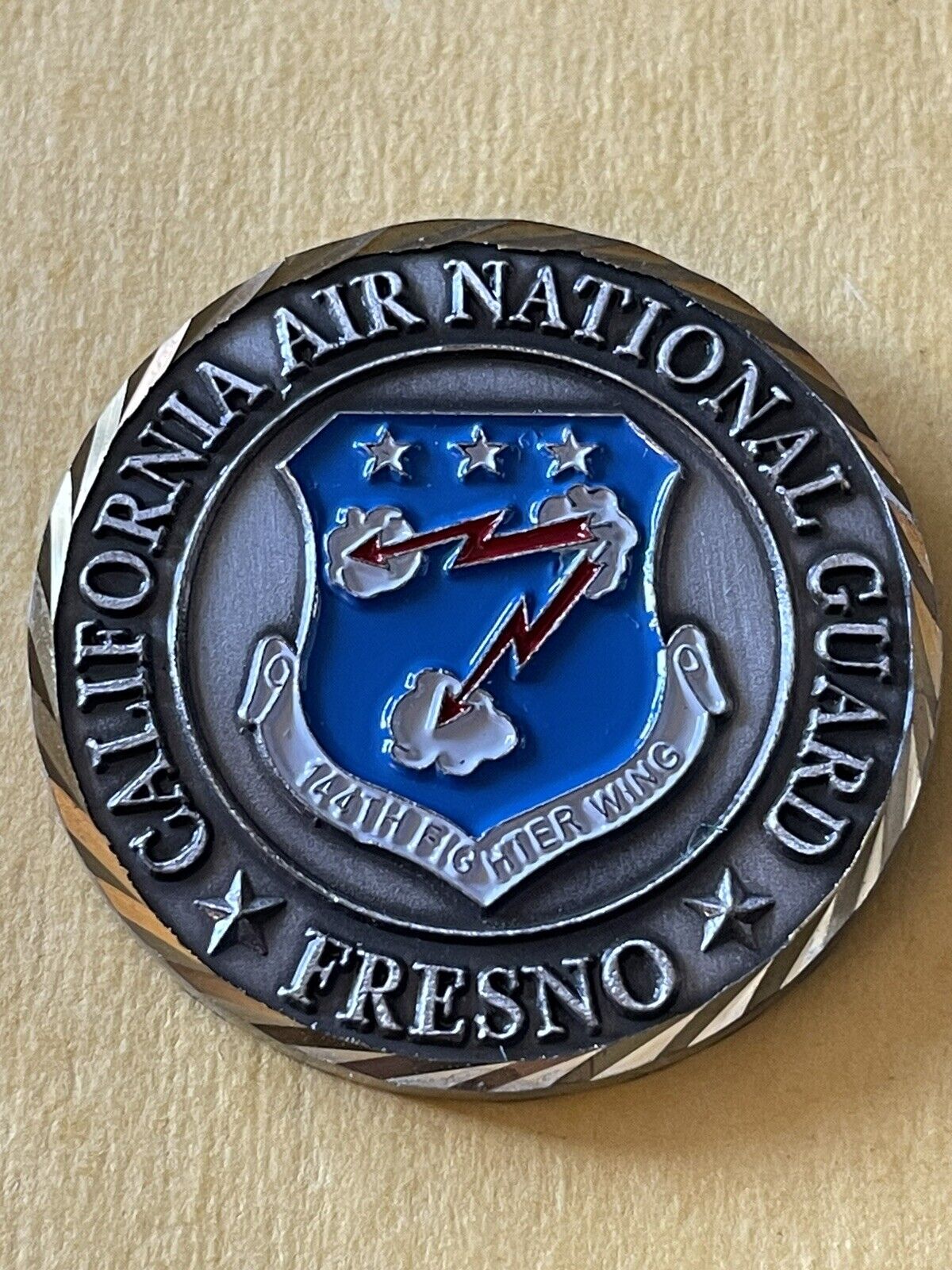 California Air National Guard Challenge Coin 144th Fighter Wing 194th FIS