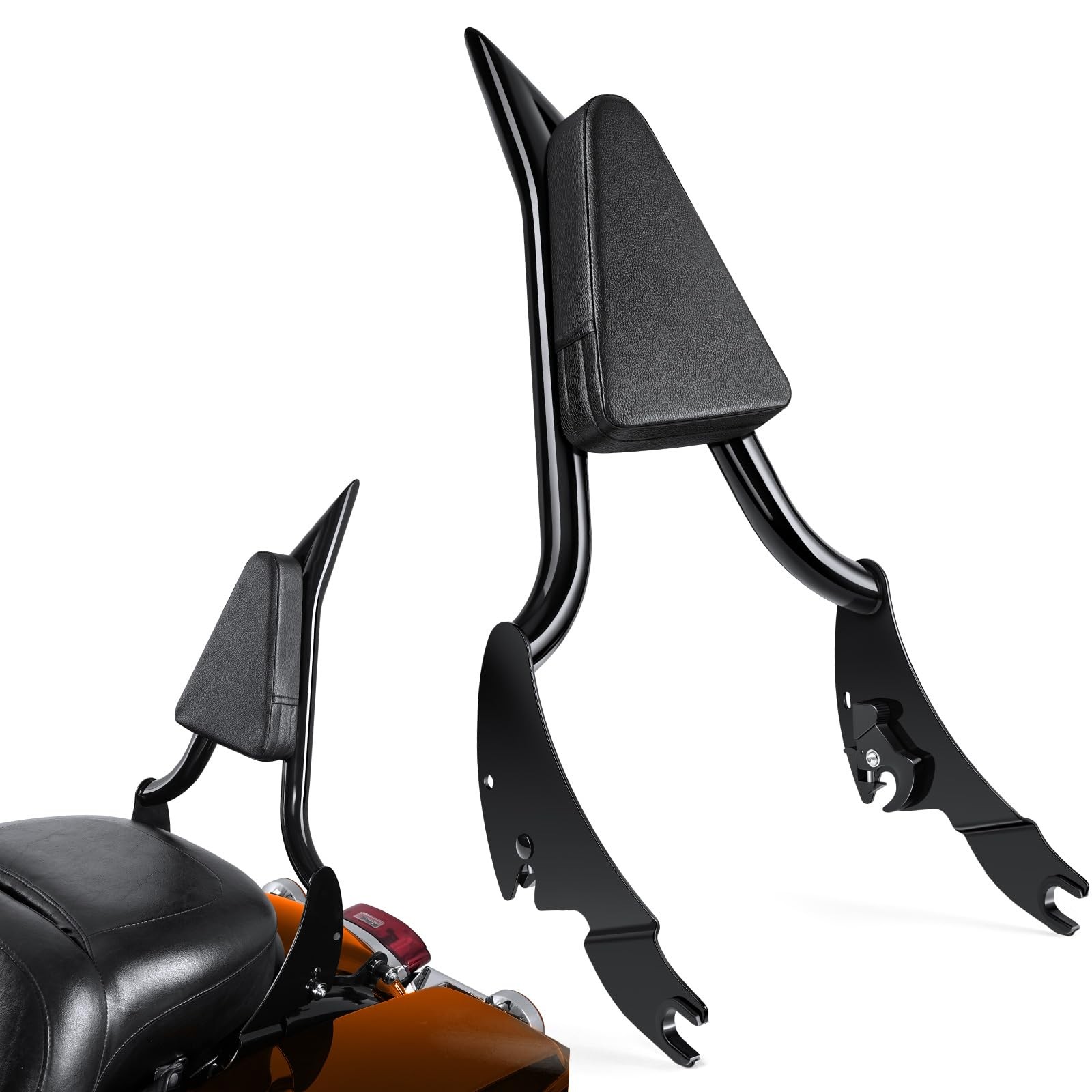 PBYMT Detachable Sissy Bar Passenger Backrest Fit Harley Touring 2009-2024 PBYMT Detachable Sissy Bar Passenger Backrest Fit Harley Touring 2009-2024