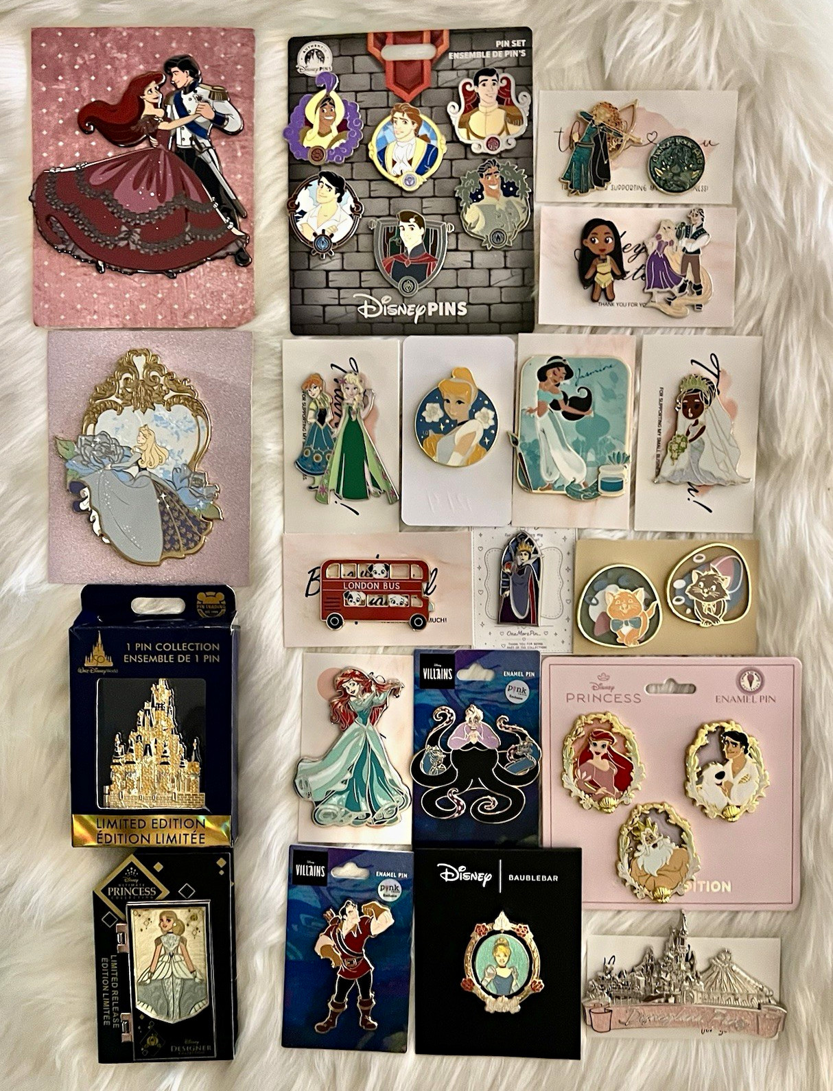 ATTN RESELLERS: Collection of 30 Auth Disney / Fantasy Pins -Tons of Princesses ATTN RESELLERS: Collection of 30 Auth Disney / Fantasy Pins -Tons of Princesses