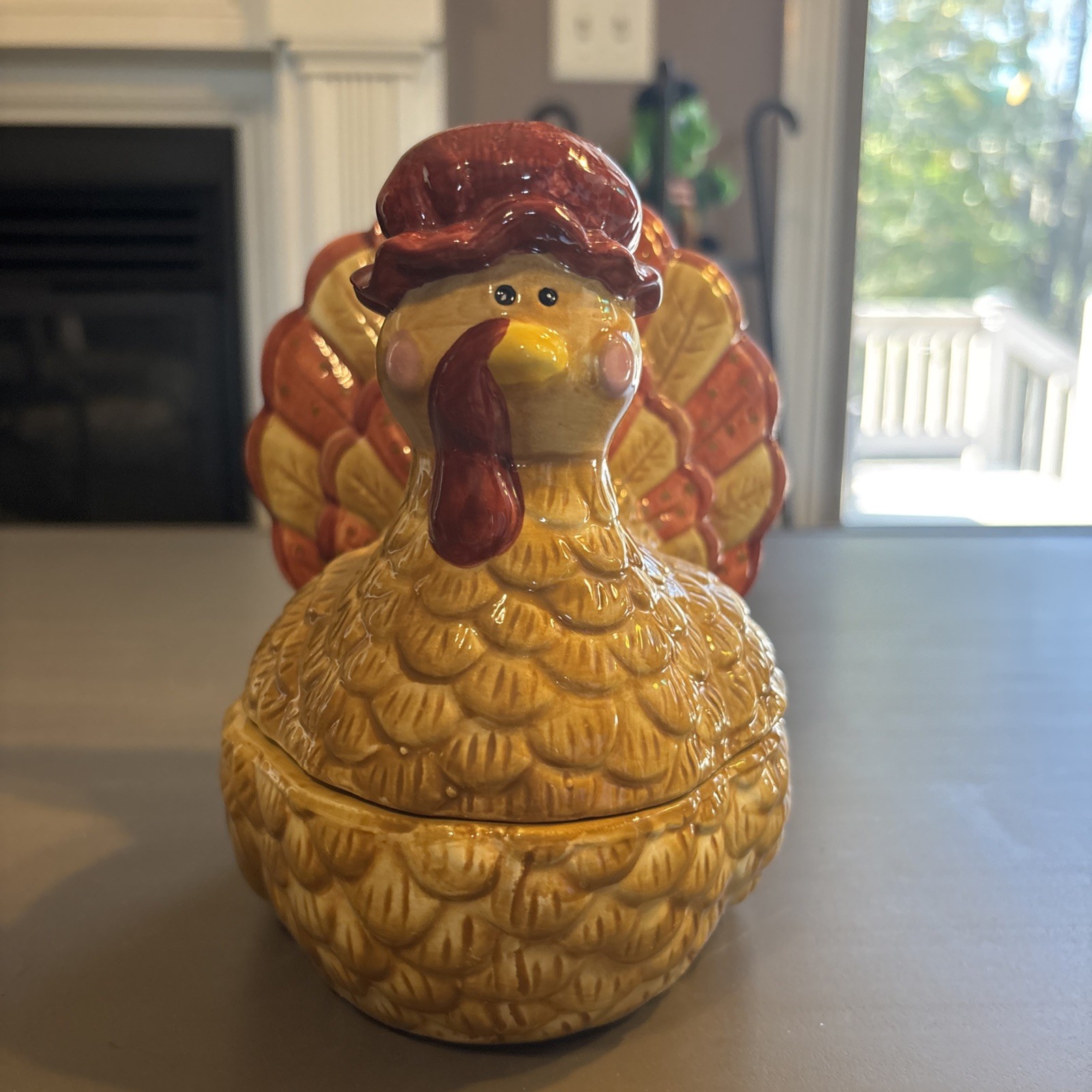 BRAND NEW IN BOX. VTG Harvest Time Ceramic Thanksgiving Turkey Covered Dish BRAND NEW IN BOX. VTG Harvest Time Ceramic Thanksgiving Turkey Covered Dish