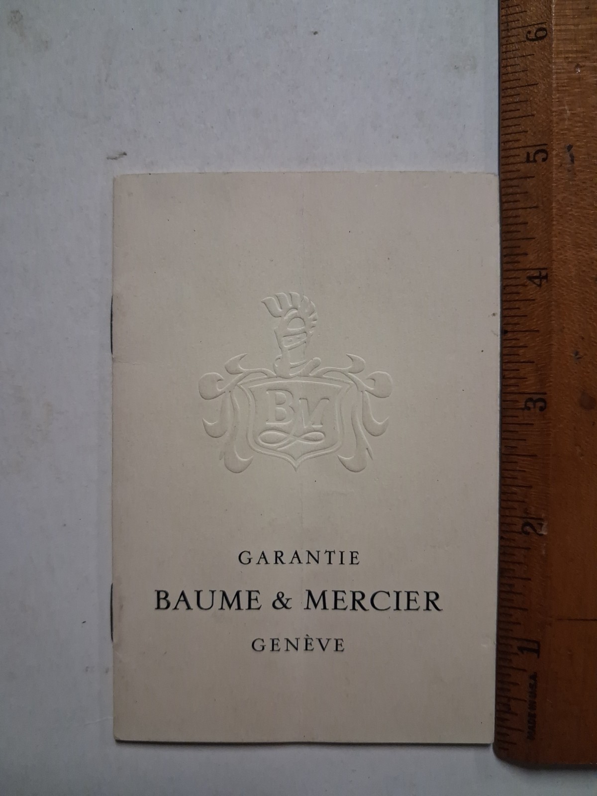 1960 BAUME & MERCIER Watch BOOKLET Vintage 1960 BAUME & MERCIER Watch BOOKLET Vintage