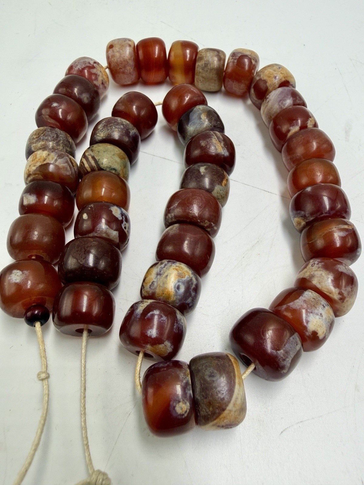 Afghan Old Agate Roman Stone beads Wonderful Strand Necklace Afghan Old Agate Roman Stone beads Wonderful Strand Necklace
