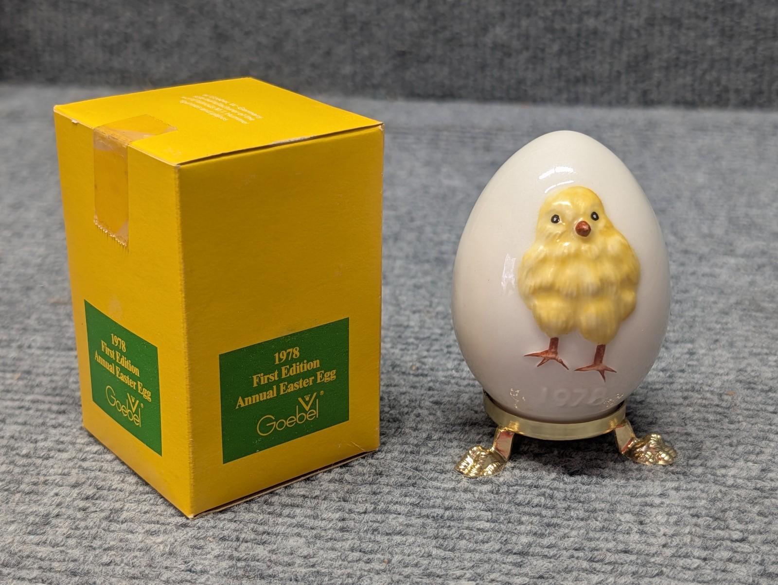 NEW - Goebel 1978 First Annual Easter Egg Porcelain Figure In Box /Spring NEW - Goebel 1978 First Annual Easter Egg Porcelain Figure In Box /Spring