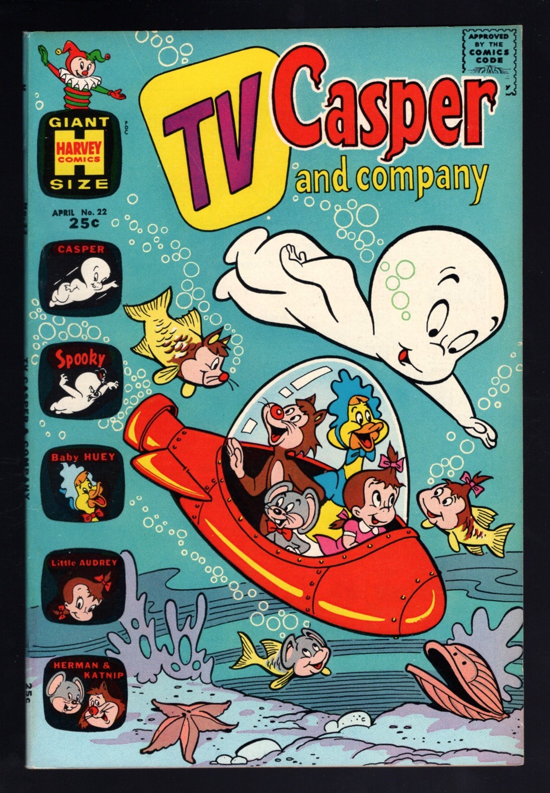 TV Casper and Company #22 NM File- Classic Cover (Best in Run)- 1969 68-pg Giant