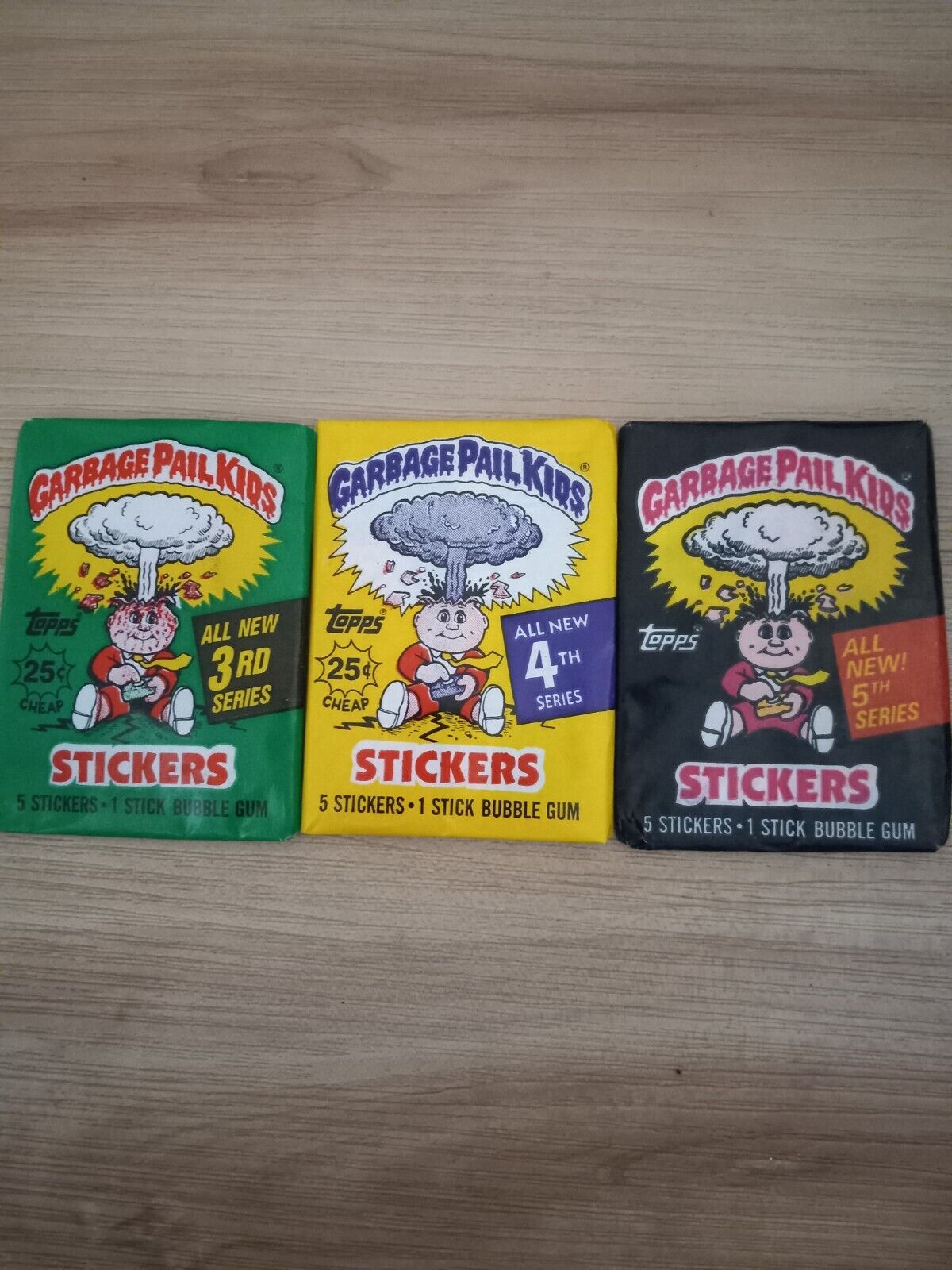 1986 Garbage Pail Kids Series 3 4 5 Factory Sealed Wax Packs RARE Canada Gum