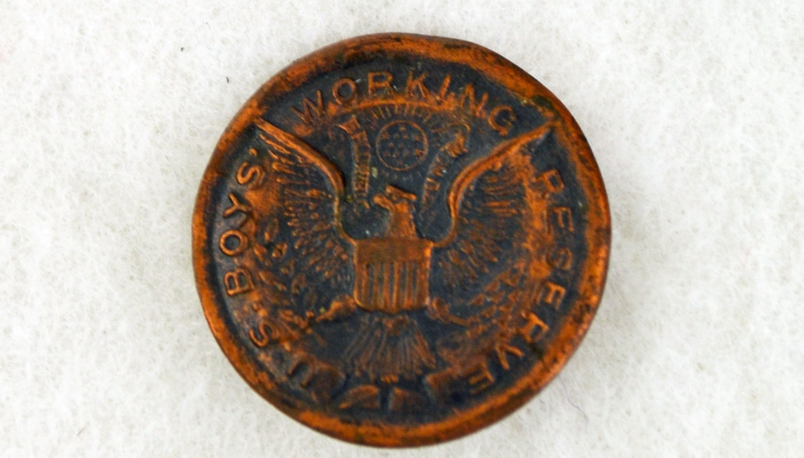 Antique WWI 1917 1918 U.S. Boys Working Reserve Lapel Pin - Collectible Pinback Antique WWI 1917 1918 U.S. Boys Working Reserve Lapel Pin - Collectible Pinback