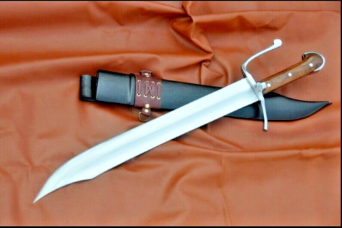 Custom Handmade Carbon Steel GUSTAV Messer Historical Sword-Camping-24-inches.