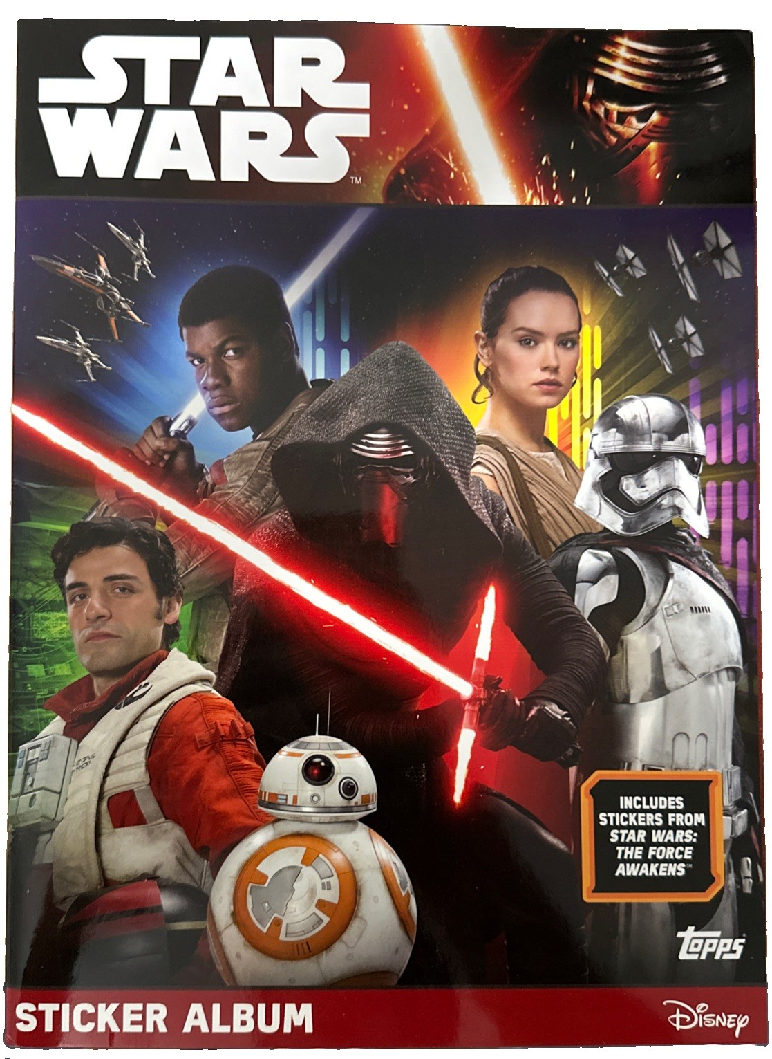 2016 Topps Star Wars The Force Awakens Sticker Album & 50ct. Box of Stickers 2016 Topps Star Wars The Force Awakens Sticker Album & 50ct. Box of Stickers