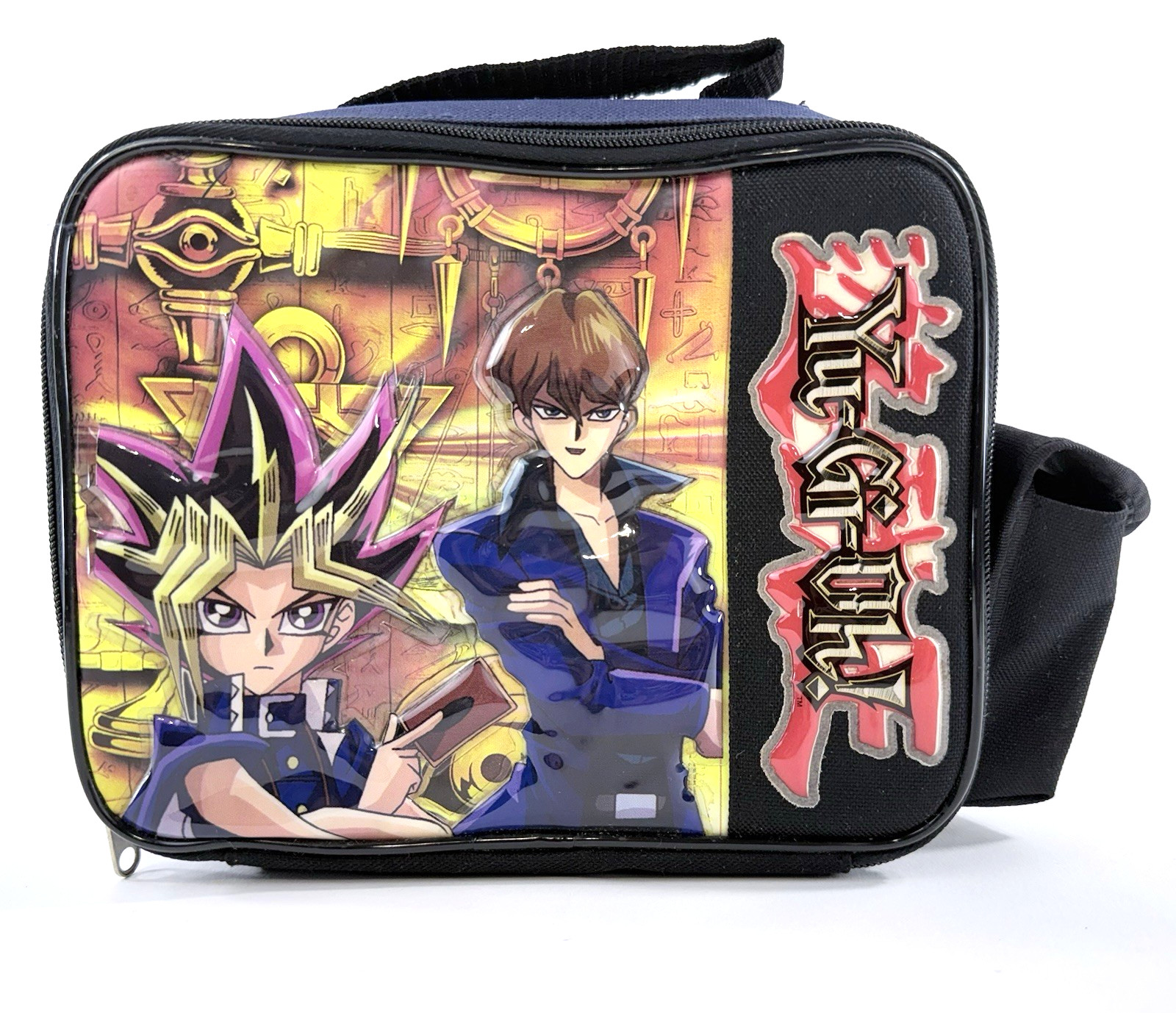 4Kids Entertainment Y2K Yu-Gi-Oh Yugi Kaiba Insulated Lunch Bag with Side Pouch 4Kids Entertainment Y2K Yu-Gi-Oh Yugi Kaiba Insulated Lunch Bag with Side Pouch