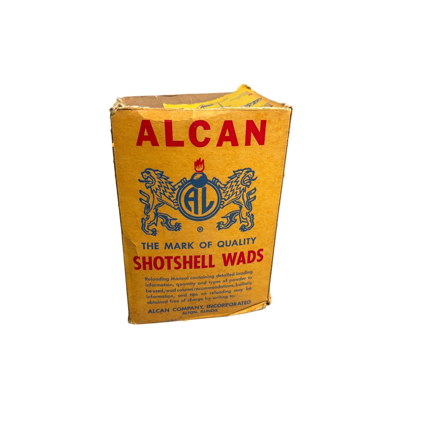 Vintage EMPTY Alcan Box Dispense-A-Wad Box Alton Illinois Collector Box Storage Vintage EMPTY Alcan Box Dispense-A-Wad Box Alton Illinois Collector Box Storage