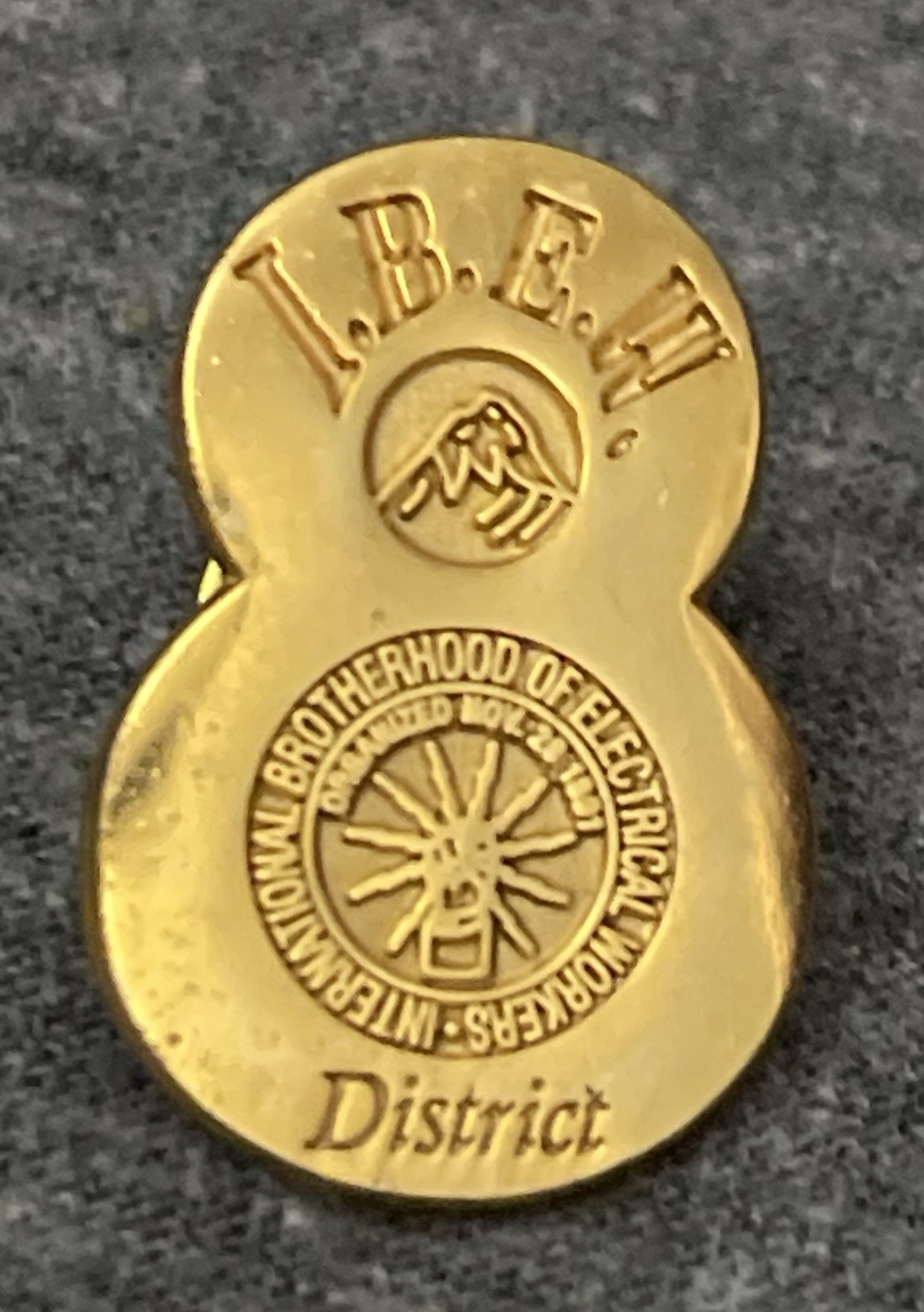 VTG IBEW 8th District 8 Pin