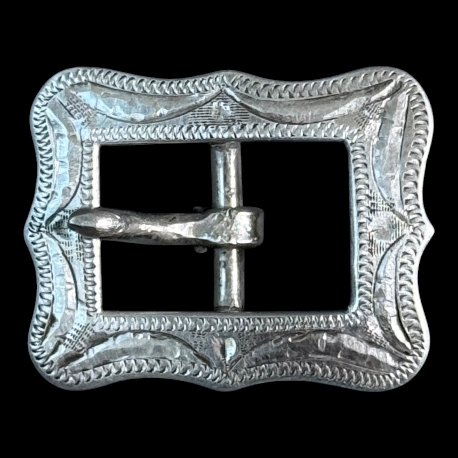 Saddle co Sterling Silver Western Engraved Small Belt Buckle 10.00g Southwestern Saddle co Sterling Silver Western Engraved Small Belt Buckle 10.00g Southwestern