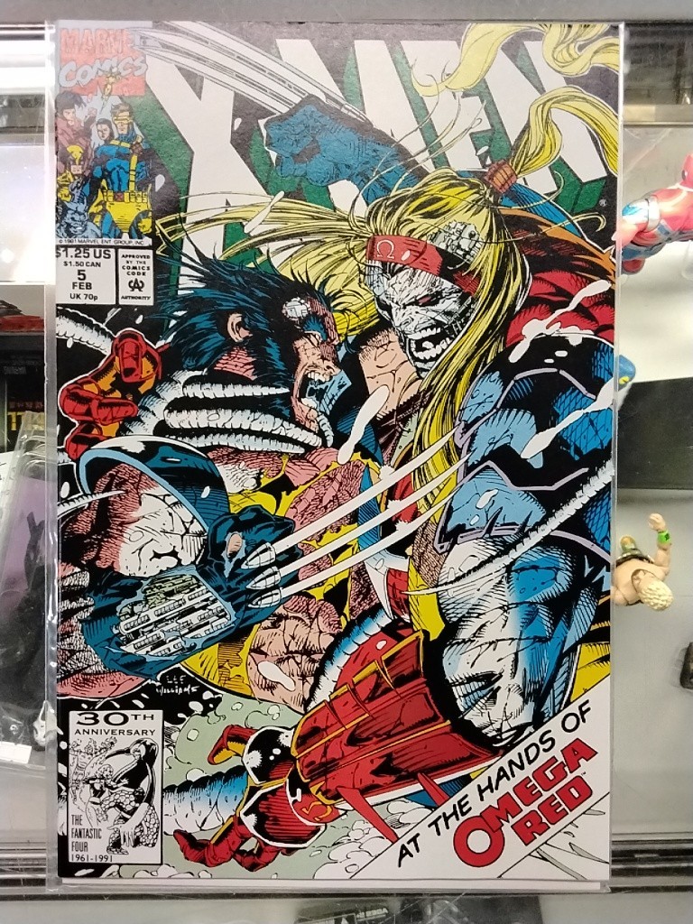 X-Men # 5 1st Cover & 2nd App Omega Red, 1st Maverick, Jim Lee X-Men # 5 1st Cover & 2nd App Omega Red, 1st Maverick, Jim Lee