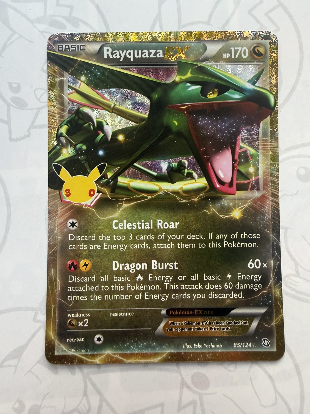 Pokemon 30th Celebration Classic Collection Rayquaza EX Pokemon 30th Celebration Classic Collection Rayquaza EX