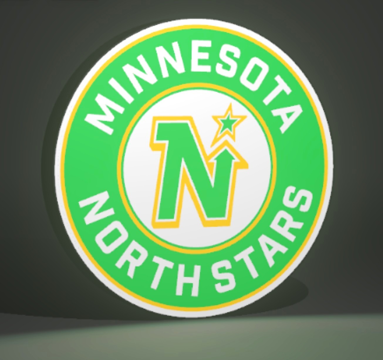 MINNESOTA NORTH STARS LED SIGN LIGHT BOX LARGE 12.25