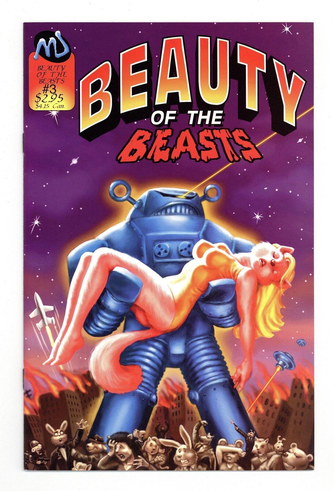 Beauty of the Beasts #3 VF- 7.5 1992