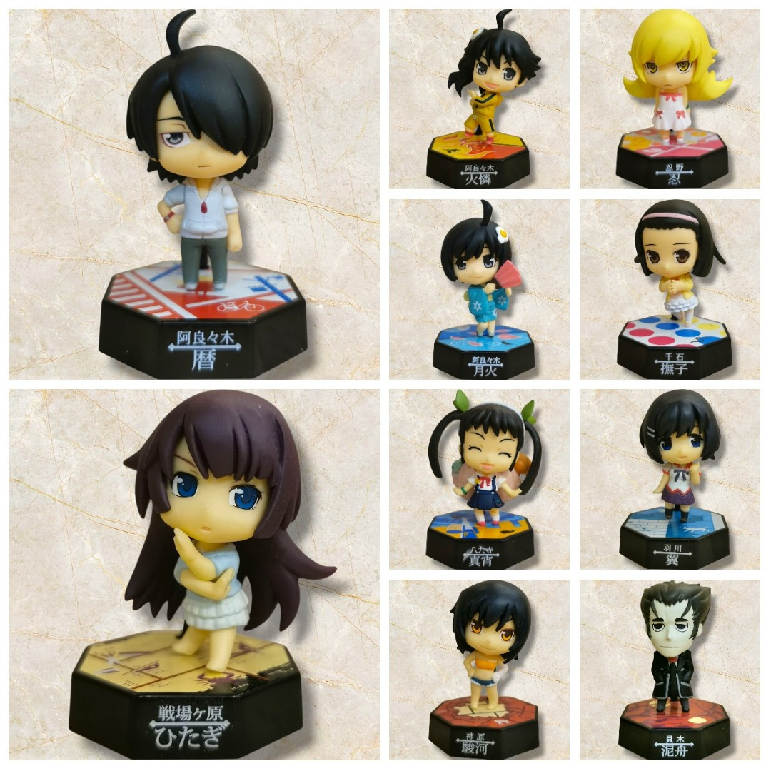 Nisemonogatari Bakemonogatari Collectage Bandai Complete x10 with Secret Figure Nisemonogatari Bakemonogatari Collectage Bandai Complete x10 with Secret Figure