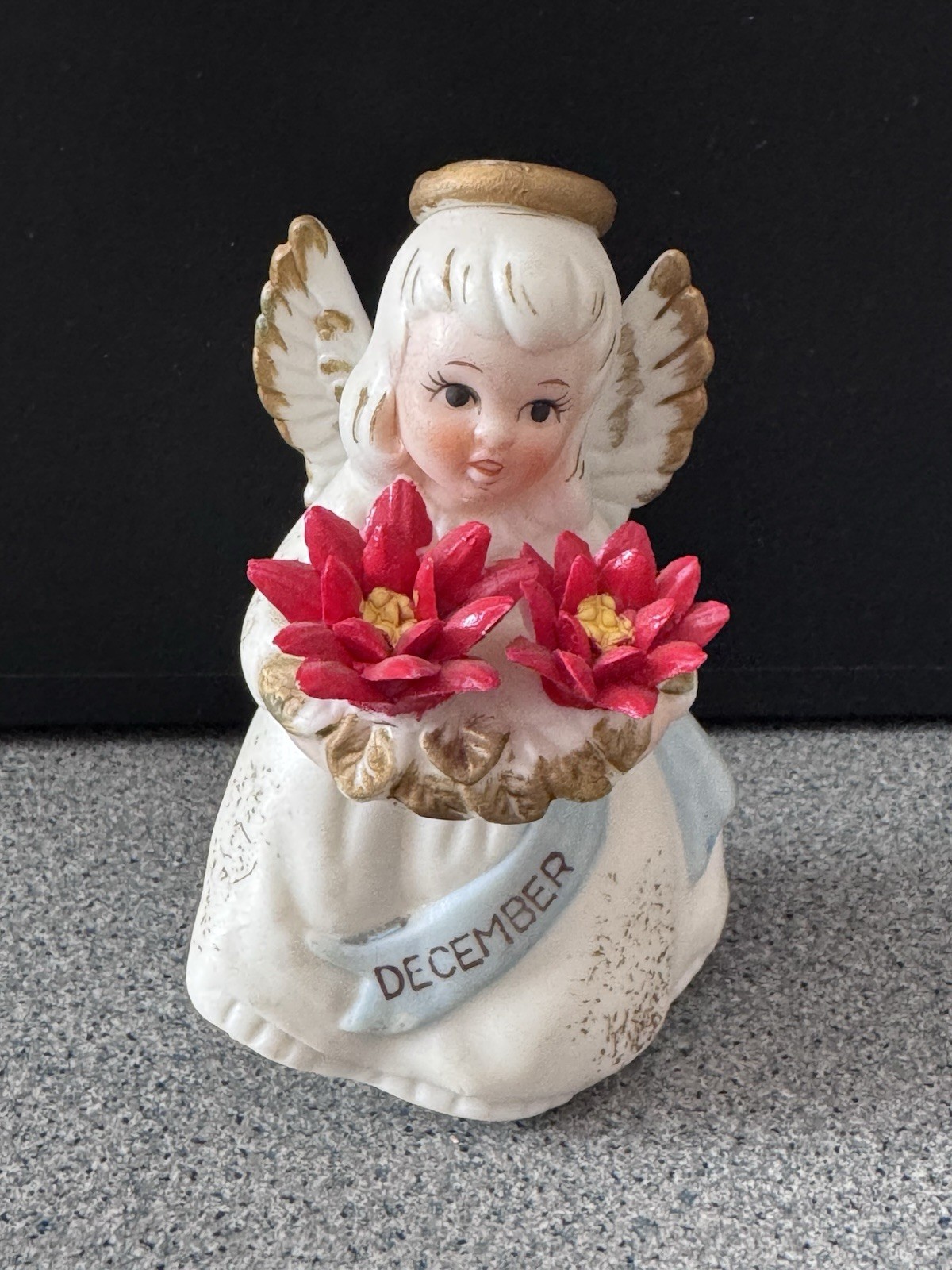 Vintage Lefton Japan December Angel Christmas Antique Decoration - OBO Vintage Lefton Japan December Angel Christmas Antique Decoration - OBO
