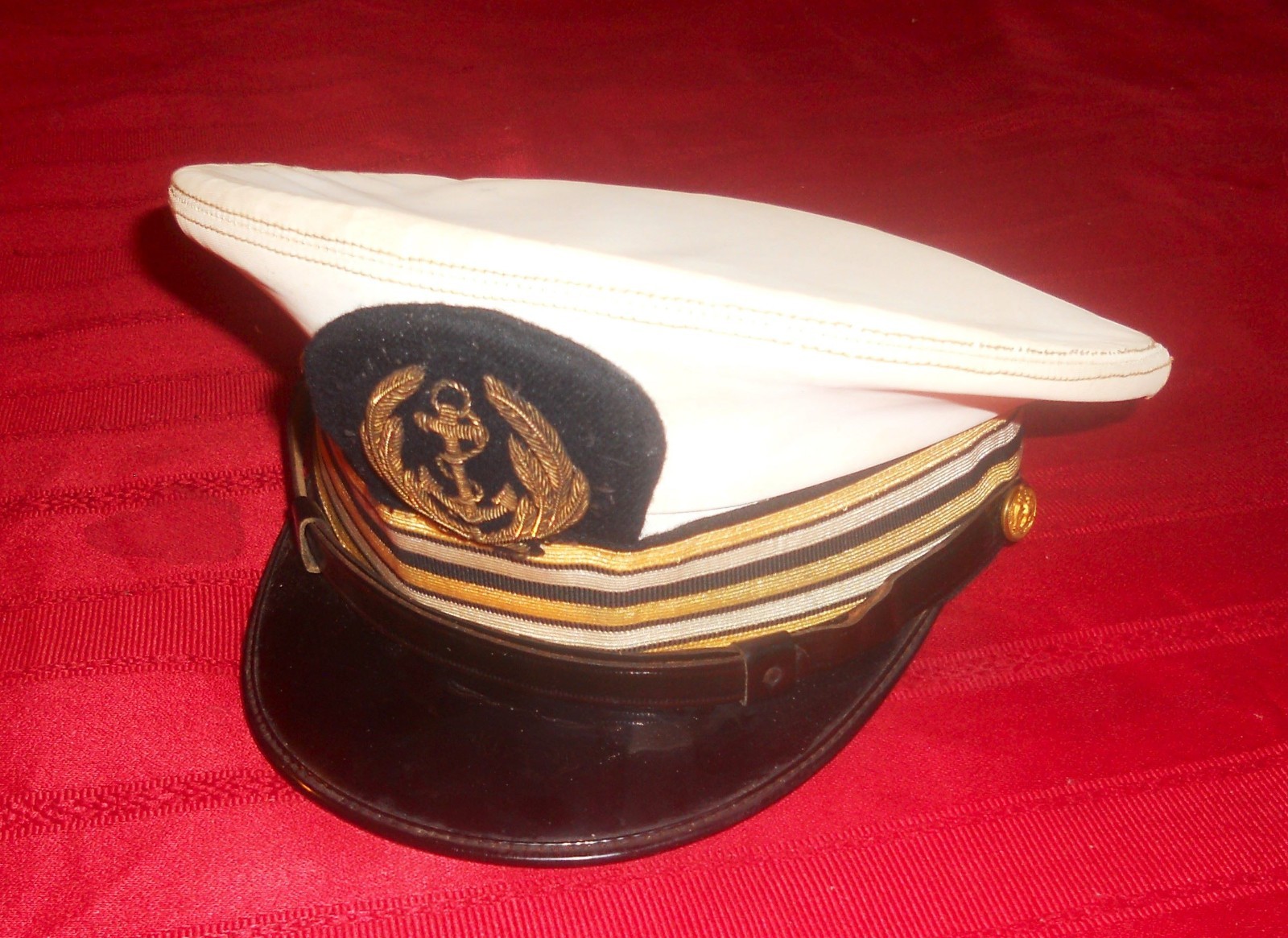 Navy Officer Cap US 1950 - 1960 Made Navy Officer Cap US 1950 - 1960 Made