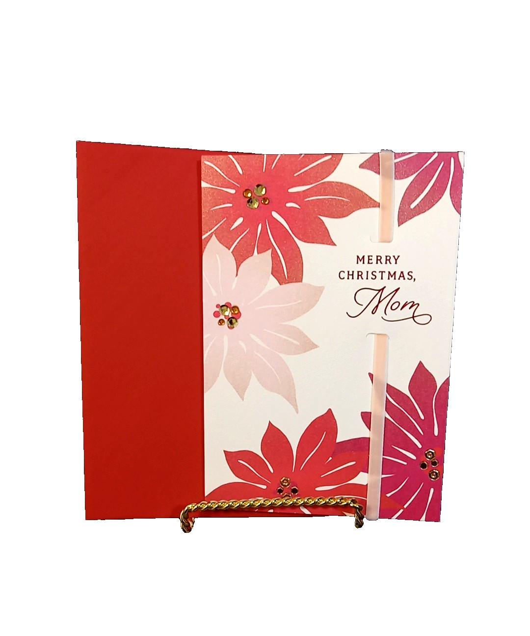 Hallmark Card Red White Pink For MOM \ Hallmark Card Red White Pink For MOM \