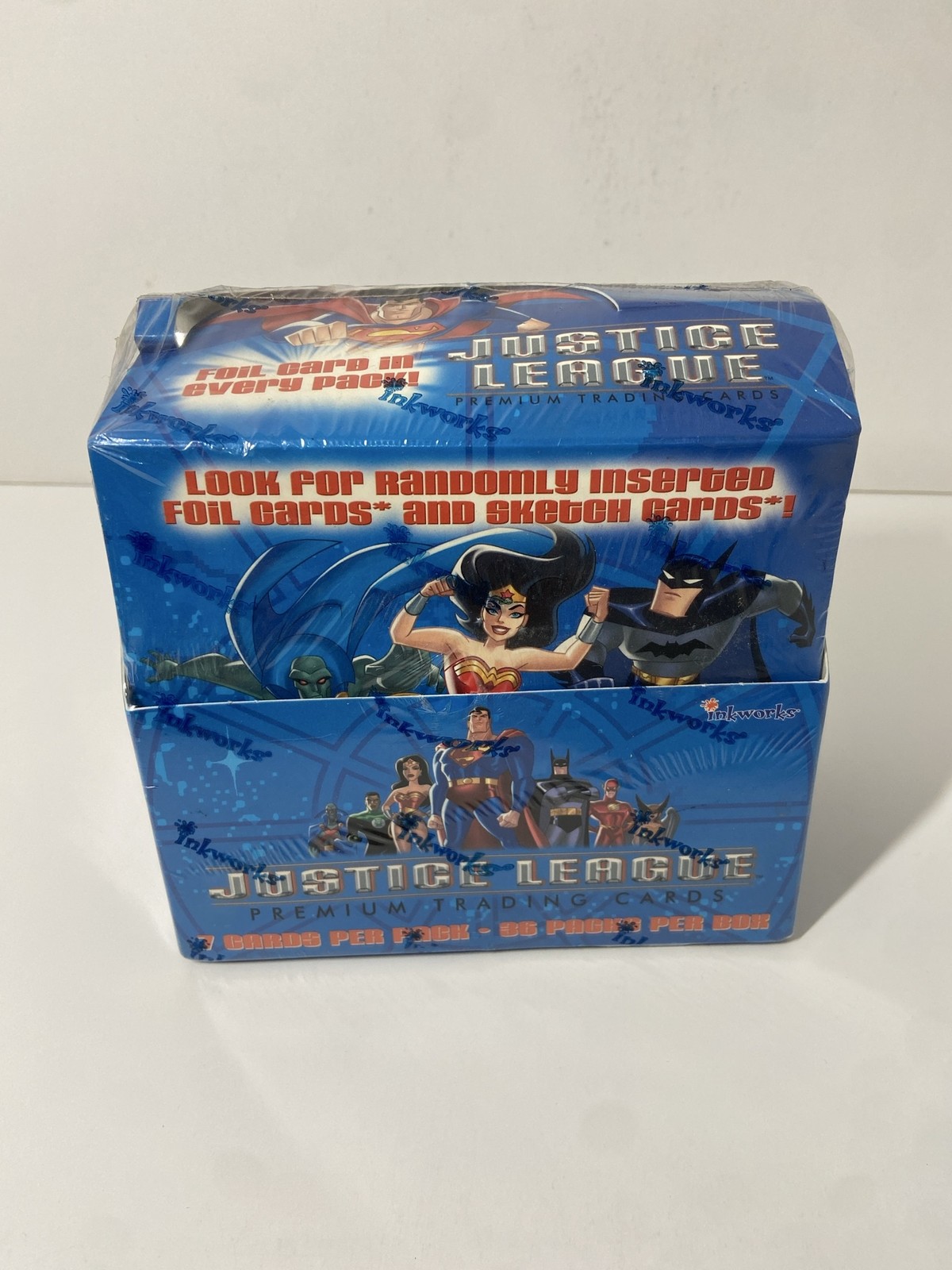 Justice League Premium Trading Cards Inkworks Sealed Box 36 Packs Foil 2006