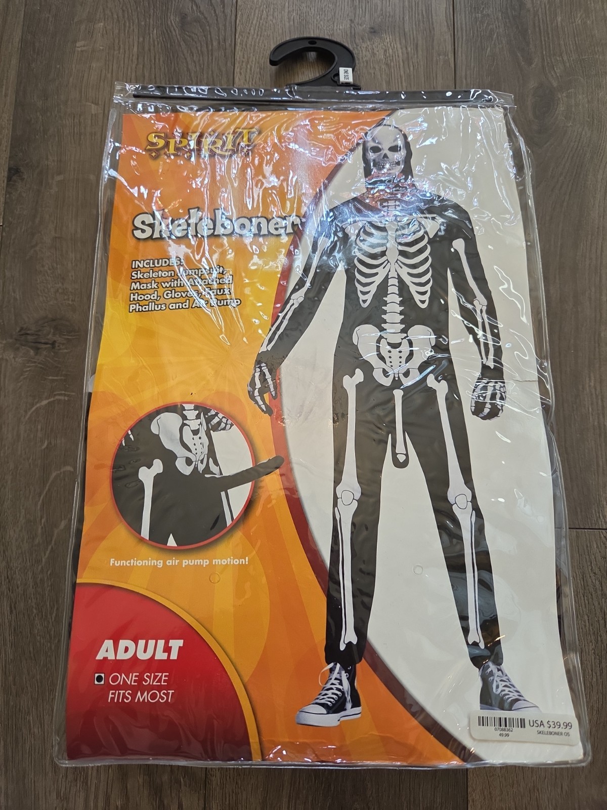 NWT Spirit Halloween Skeleboner Adult Costume One Size Fits Most Jumpsuit Pump NWT Spirit Halloween Skeleboner Adult Costume One Size Fits Most Jumpsuit Pump