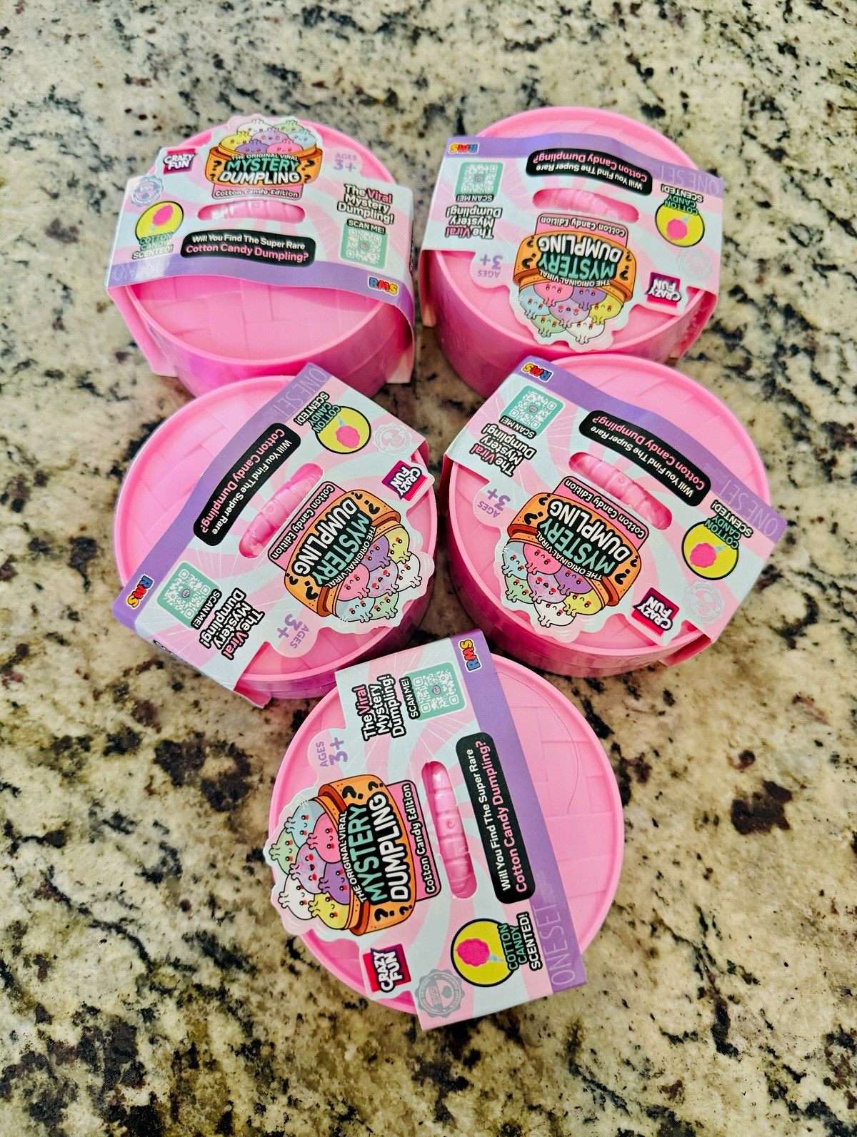 NIB Crazy Fun RMS Mystery Dumpling Cotton Candy Edition Scented- set of 5 NIB Crazy Fun RMS Mystery Dumpling Cotton Candy Edition Scented- set of 5