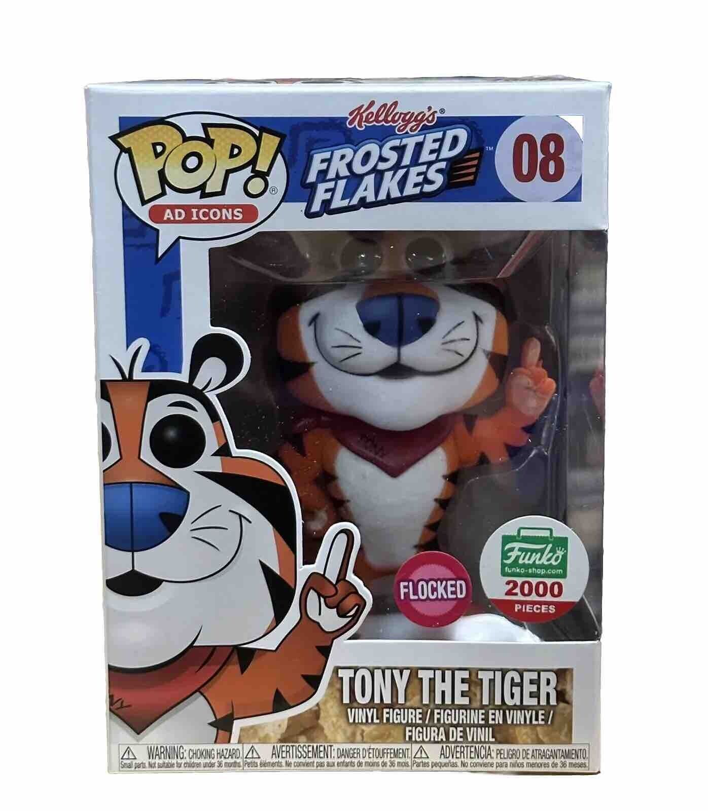Funko Pop #08 Tony the Tiger (Flocked) - Kellogg\'s Ad Icons Funko Shop LE 2000
