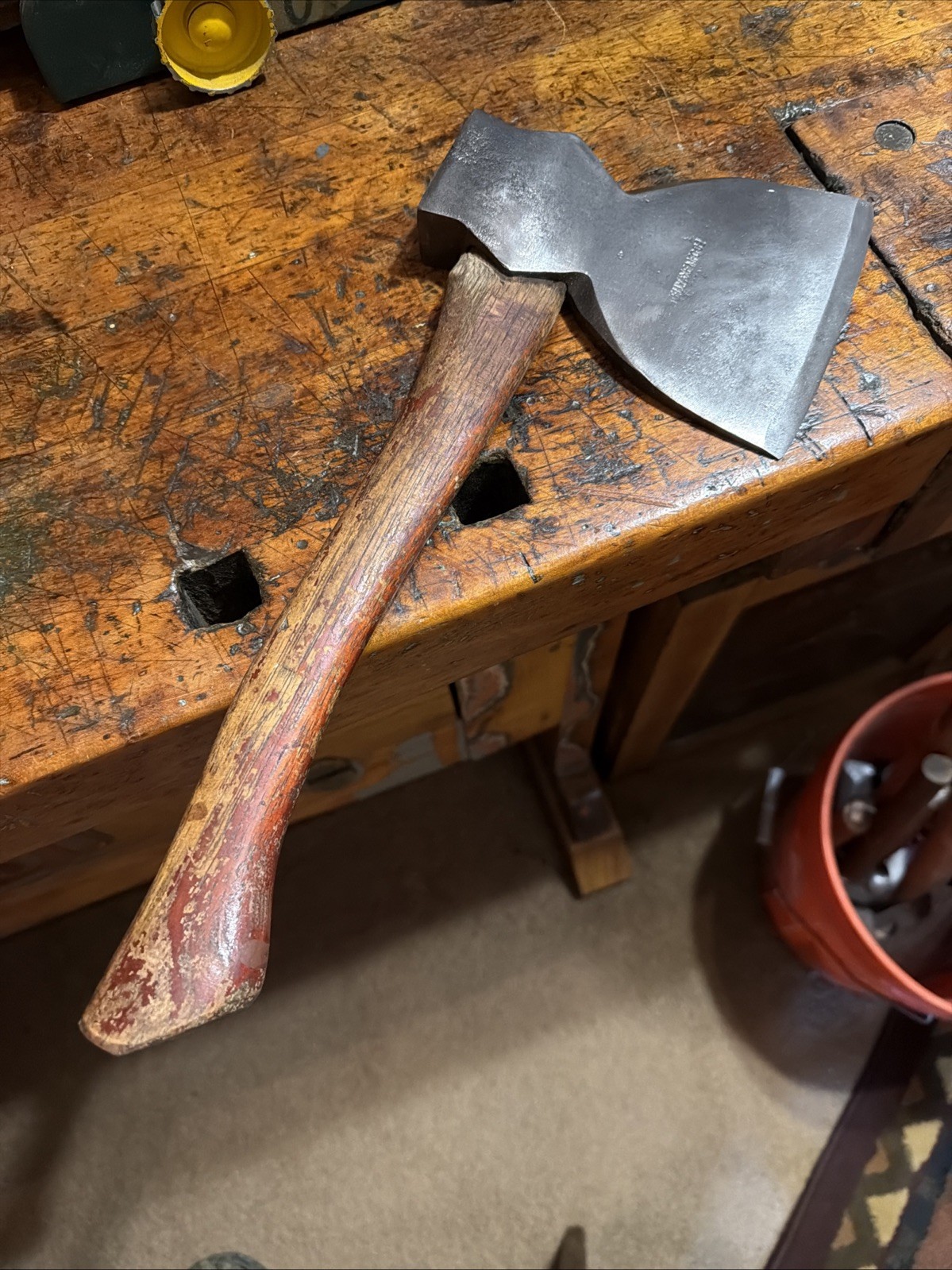Vintage Kelly antique bench broad axe collectible early hatchet AXE Vintage Kelly antique bench broad axe collectible early hatchet AXE