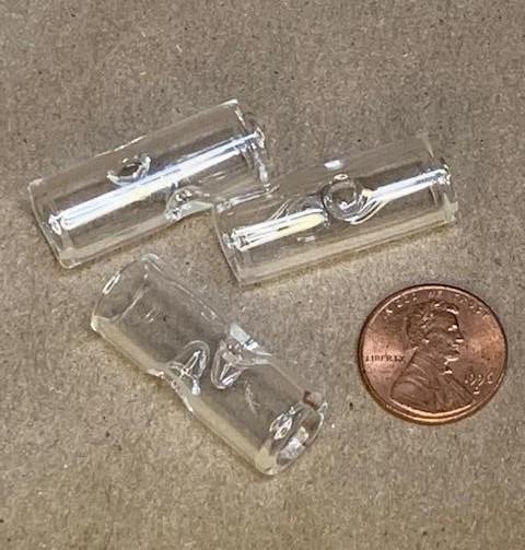 Three New Cigarette Glass Phatty Tips CLEAR can be used in Rolling Machine Three New Cigarette Glass Phatty Tips CLEAR can be used in Rolling Machine