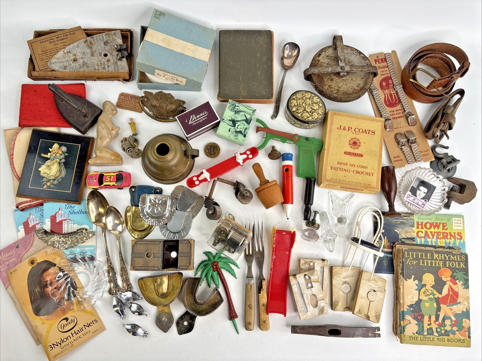 Vintage & Antique Miscellaneous Collectibles Junk Drawer Lot 8 1/2