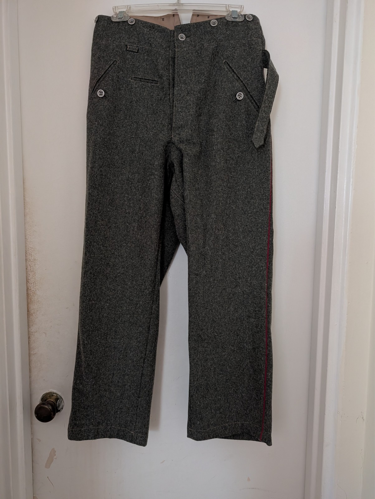 WW1 German Empire Trousers Reproduction - Feldgrau M1907 - 30x27 Custom Inseam WW1 German Empire Trousers Reproduction - Feldgrau M1907 - 30x27 Custom Inseam