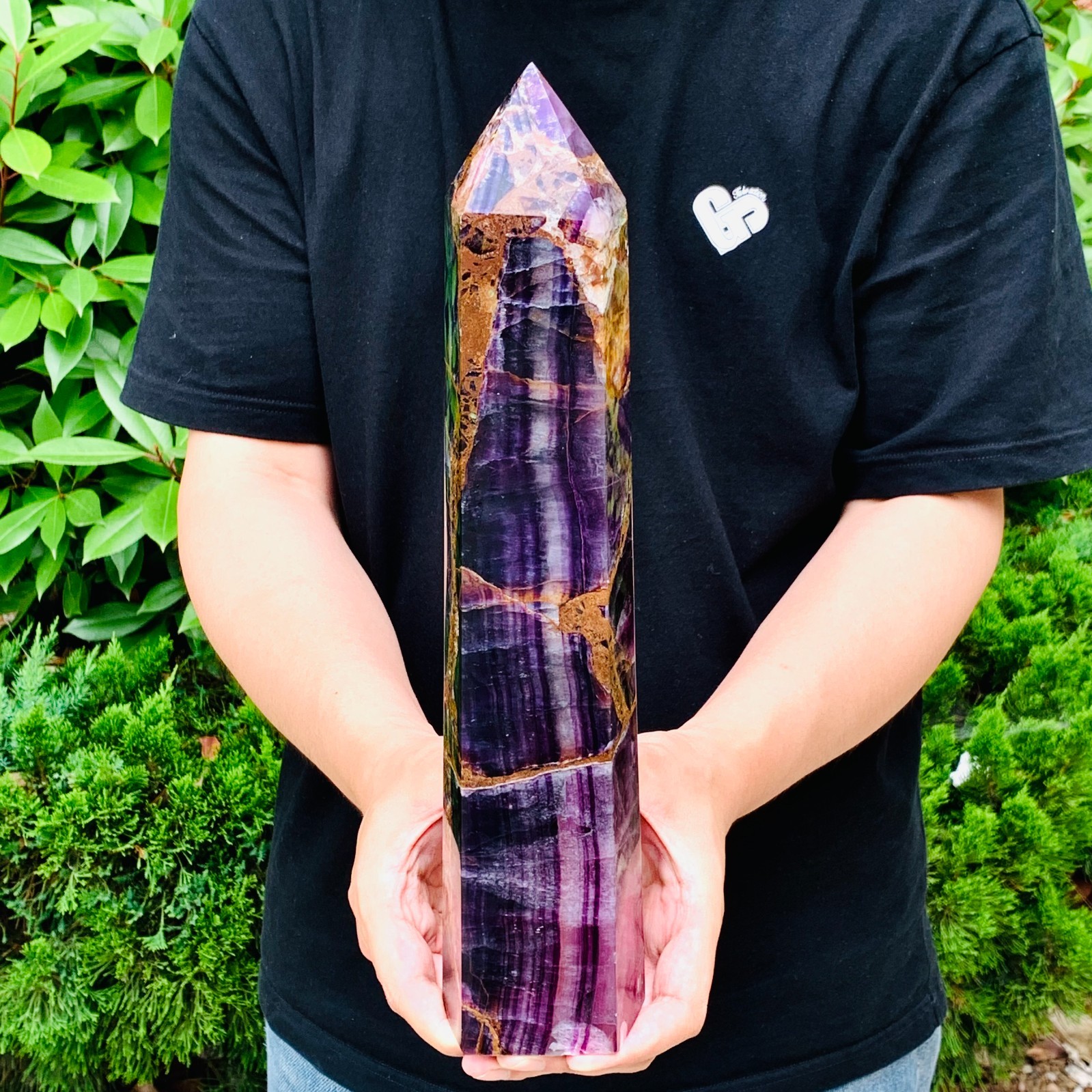 6.6LB Natural Fluorite Crystal quartz obelisk crystal wand point healing 6.6LB Natural Fluorite Crystal quartz obelisk crystal wand point healing