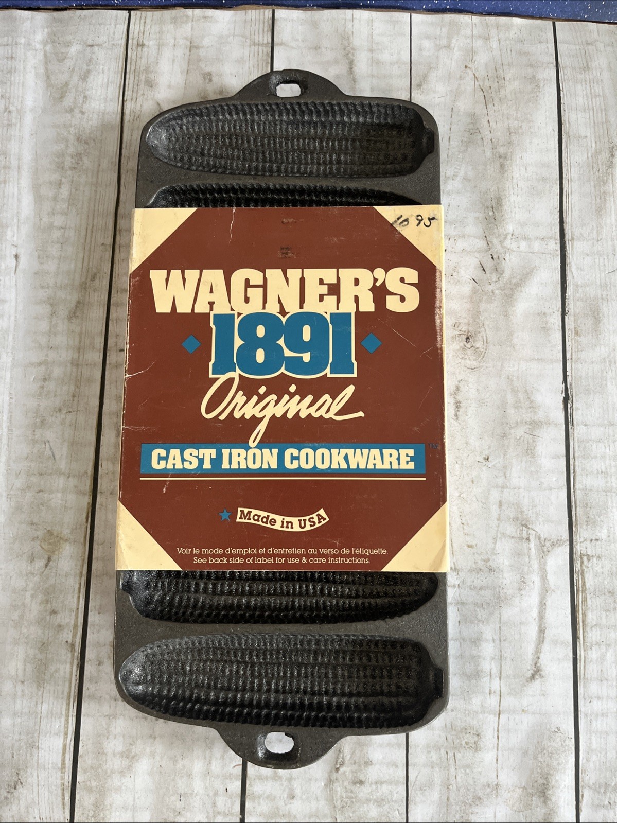 VTG NOS WAGNER\'S 1891 Original CAST IRON Cookware CORNBREAD PAN 1319 VTG NOS WAGNER\'S 1891 Original CAST IRON Cookware CORNBREAD PAN 1319