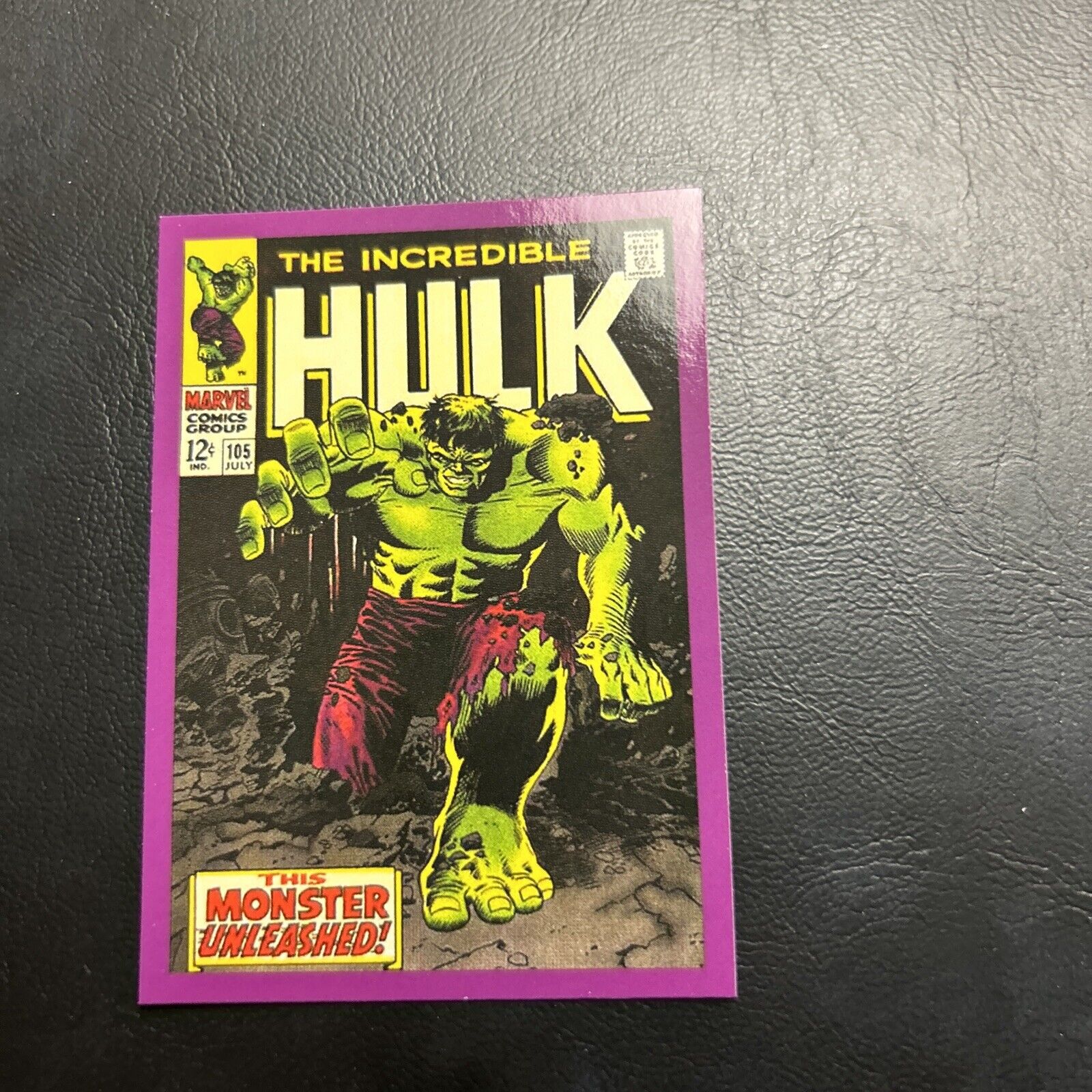 11d The Incredible Hulk Marvel 2003  Topps #54 Issue 105 1968 Comic Book Cover