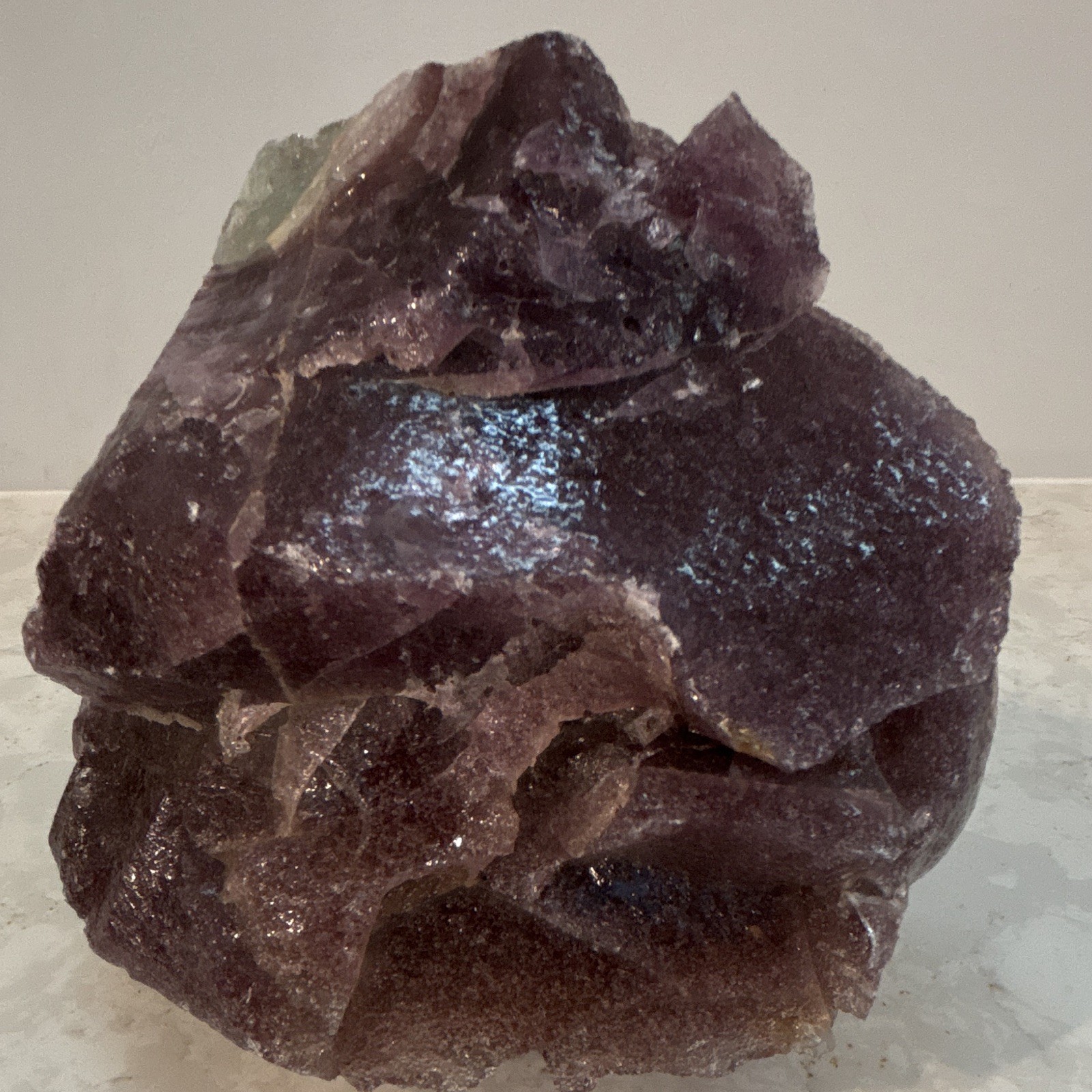 3.7 LB. Purple Fluorite Specimen 5” x 6”. 3.7 LB. Purple Fluorite Specimen 5” x 6”.