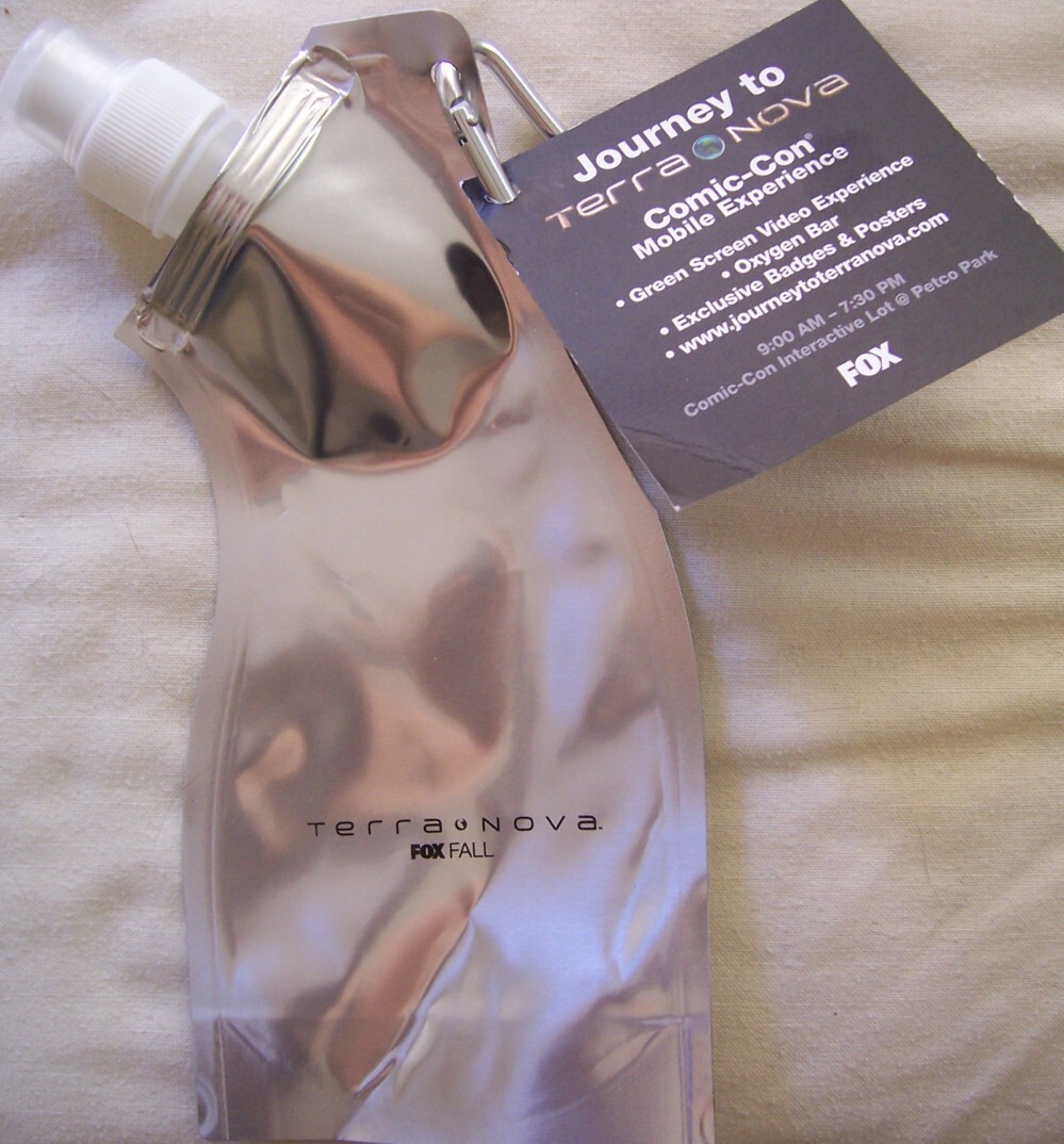 Terra Nova TV series 2011 San Diego Comic-Con SDCC Fox promo water bottle NEW Terra Nova TV series 2011 San Diego Comic-Con SDCC Fox promo water bottle NEW