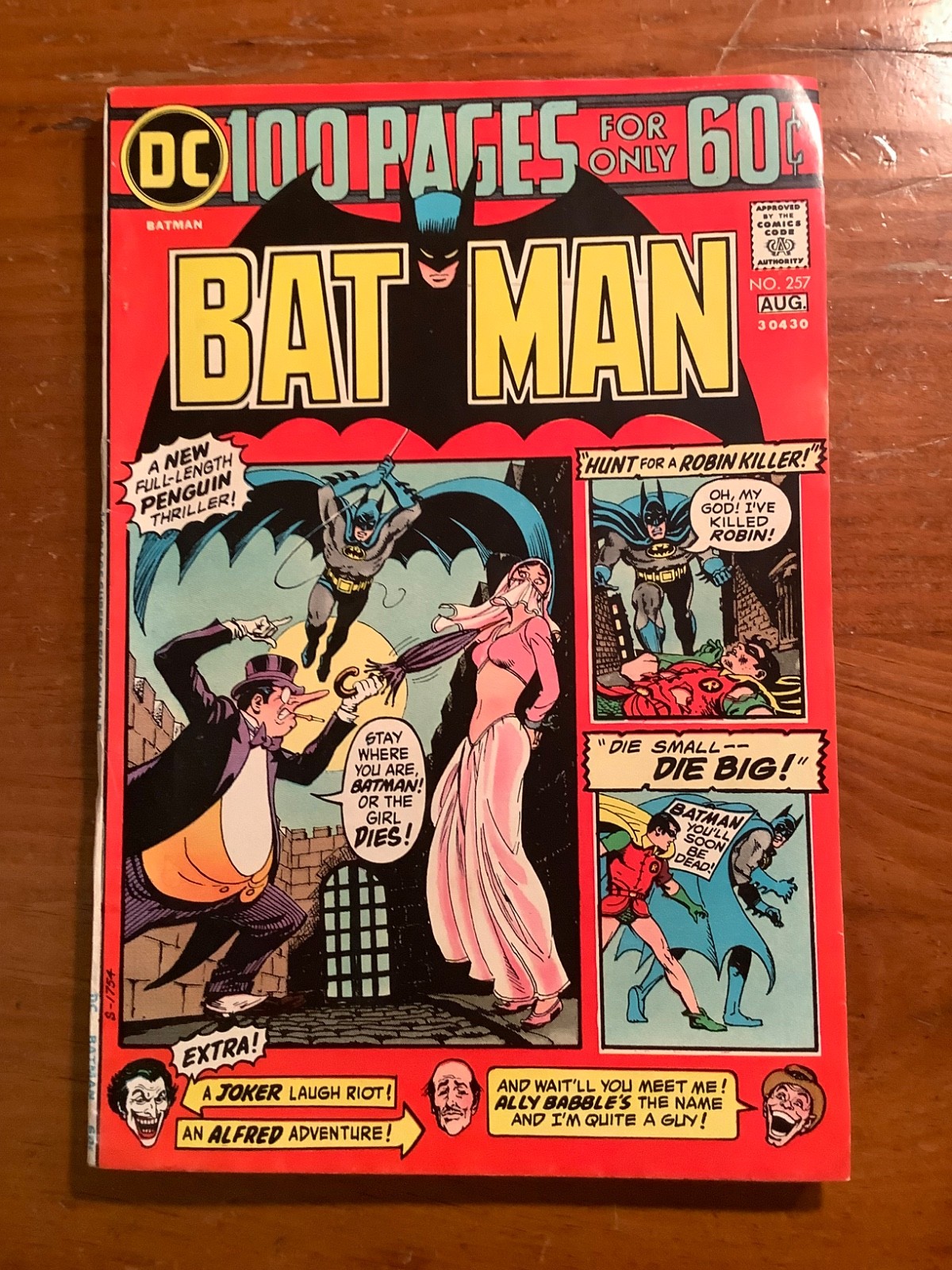 BATMAN #257 DC 1974 100 PAGE SUPER SPECTACULAR BRONZE AGE FN/VF COMPLETE