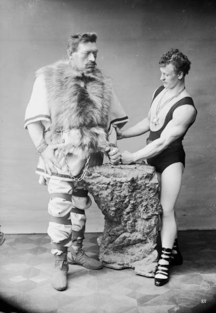 Famous Bodybuilder & Strongman Eugene Sandow C1900 3 Old Photo