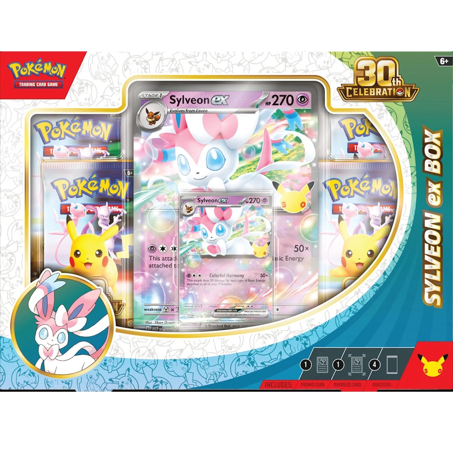 Pokemon TCG: 30th Celebration Sylveon ex Box