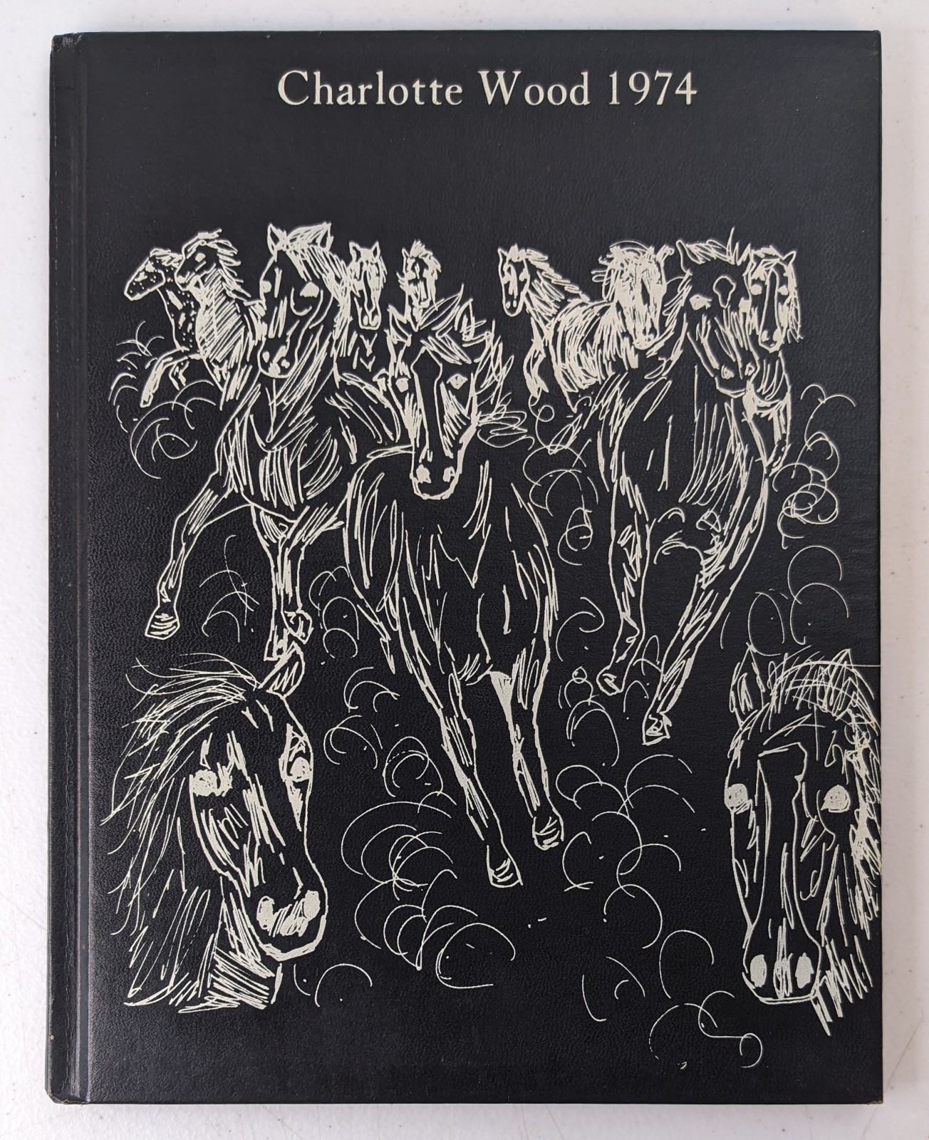1974 Charlotte Wood School Yearbook Danville California Vintage Hardcover