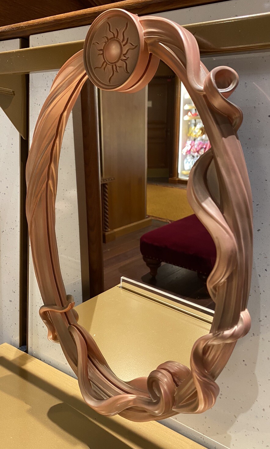 Disney Mirror Rapunzel Disneyland Hotel Paris DLH Disney Mirror Rapunzel Disneyland Hotel Paris DLH