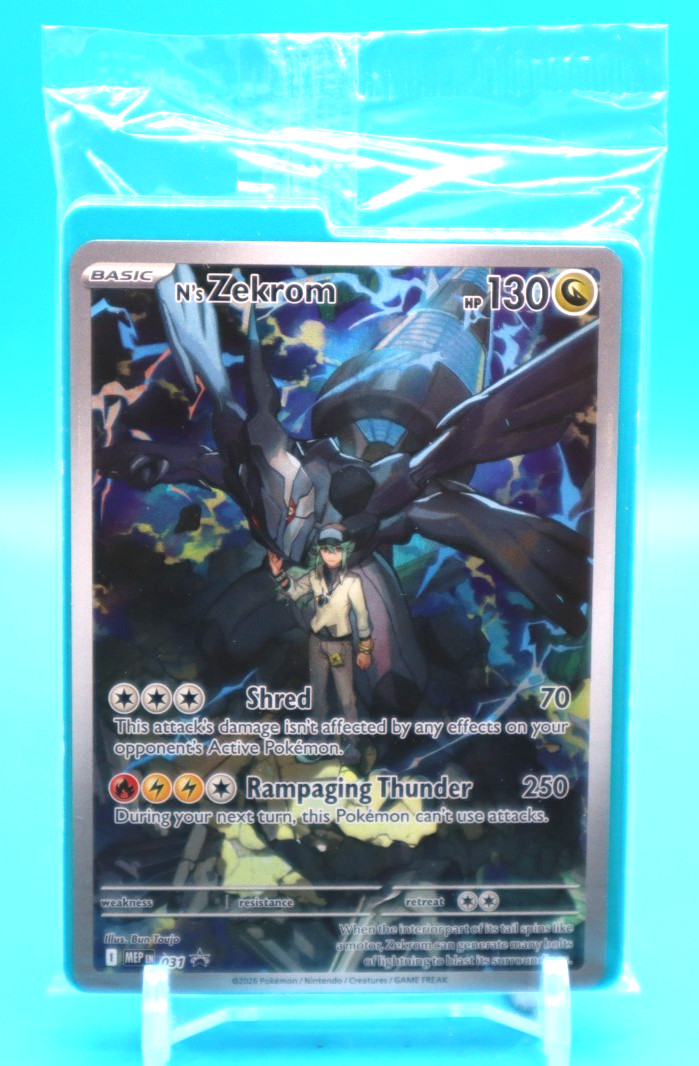 N\'s Zekrom - MEP031 SEALED - Black Star Promo (Pokemon) NM N\'s Zekrom - MEP031 SEALED - Black Star Promo (Pokemon) NM