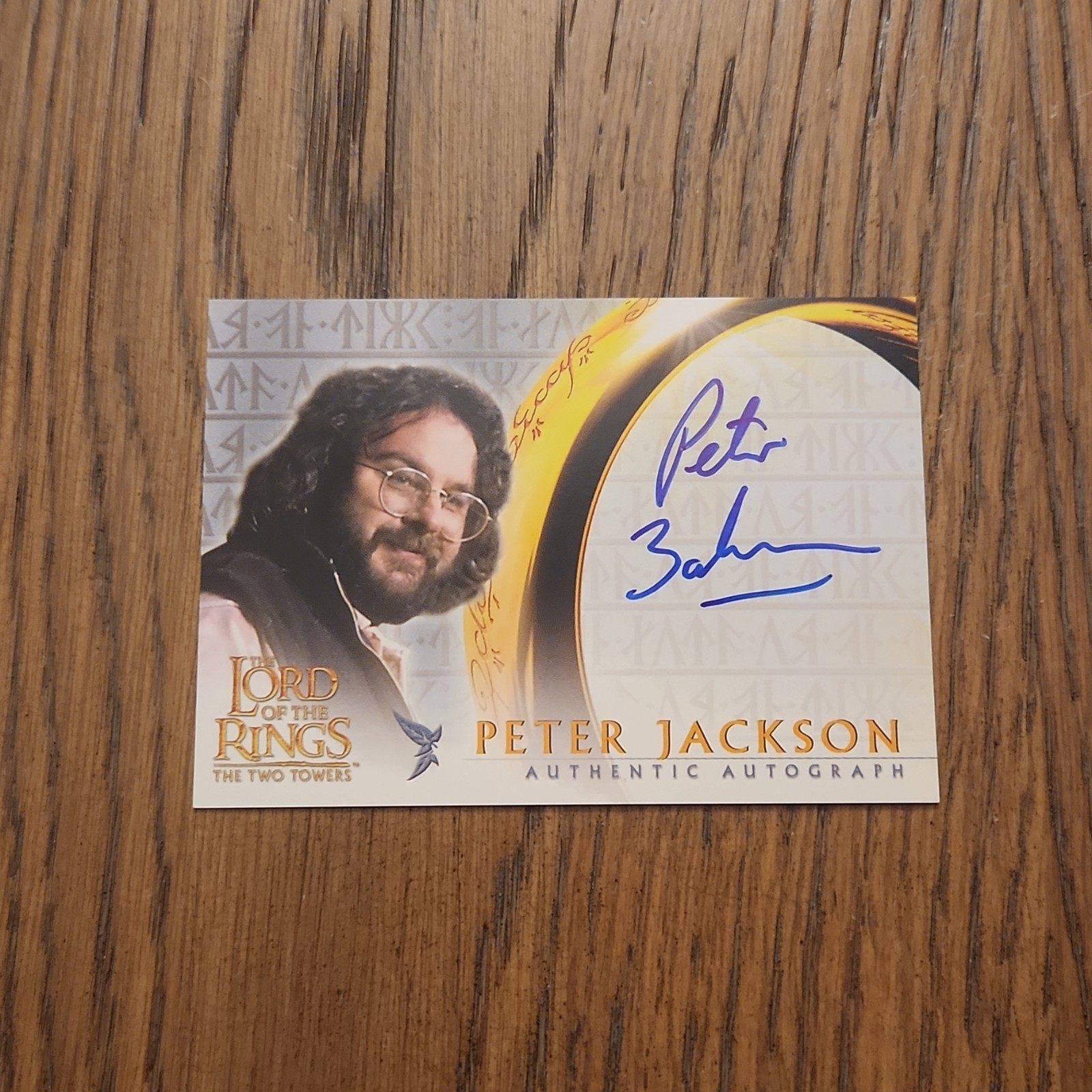 2002 topps lord of the rings two towers autograph peter jackson 2002 topps lord of the rings two towers autograph peter jackson