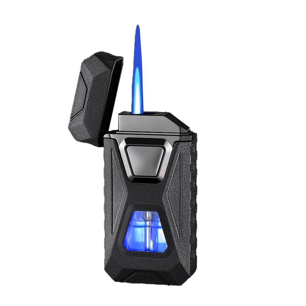 Smart Voice Control Activated Ignition Double Flame Metal Inflatable Lighter