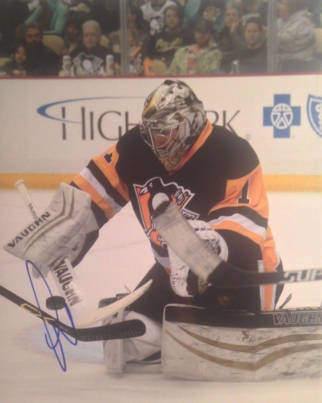 THOMAS GREISS Signed PITTSBURGH PENGUINS Photo Glossy 8x10 AUTOGRAPH islanders