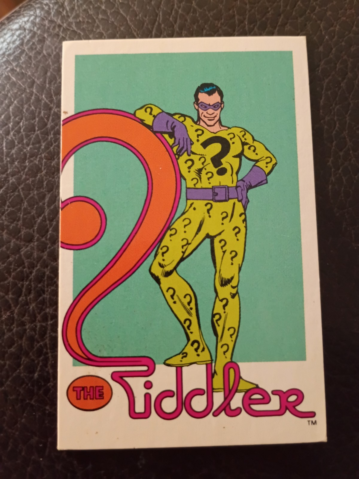 1982 DC Comics Super Heroes Nature Made Trading Card #12 – The Riddler – Vintage 1982 DC Comics Super Heroes Nature Made Trading Card #12 – The Riddler – Vintage