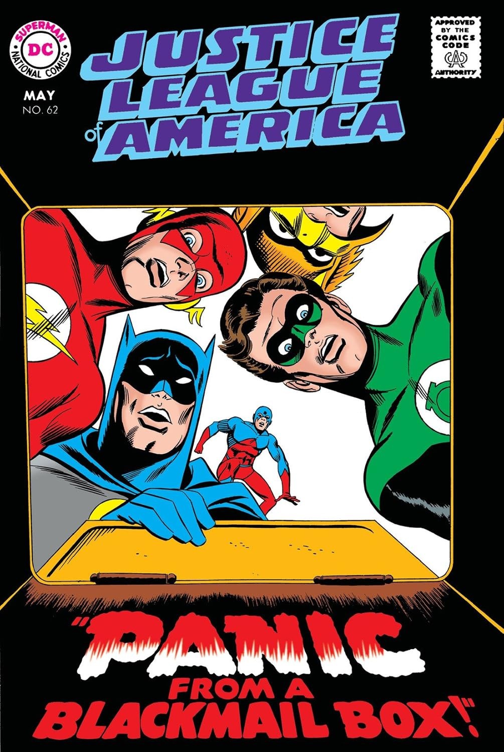 JUSTICE LEAGUE OF AMERICA Silver Age comic book #62 BATMAN ATOM HAWKMAN FLASH JUSTICE LEAGUE OF AMERICA Silver Age comic book #62 BATMAN ATOM HAWKMAN FLASH